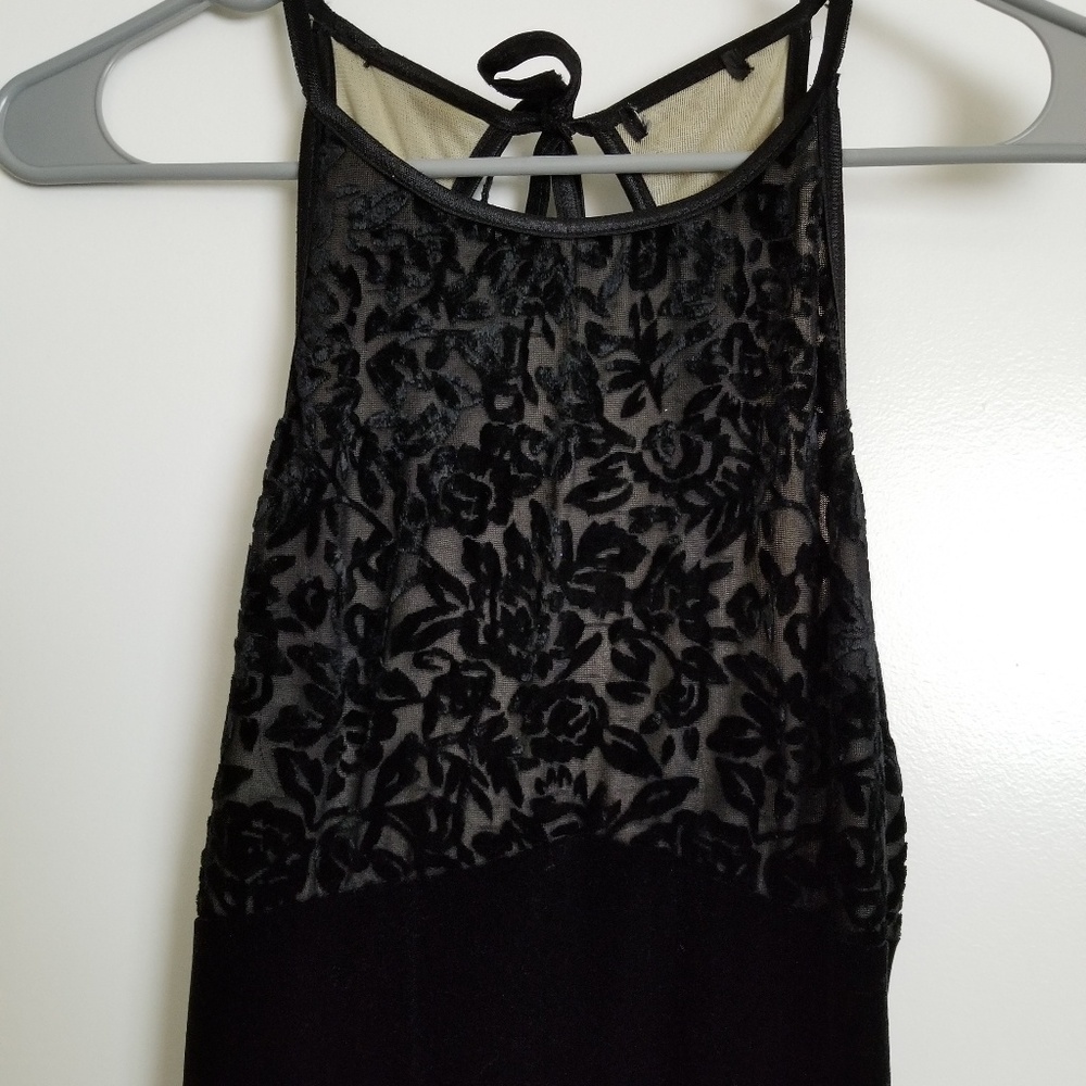 Black Velvet Formal Gown
